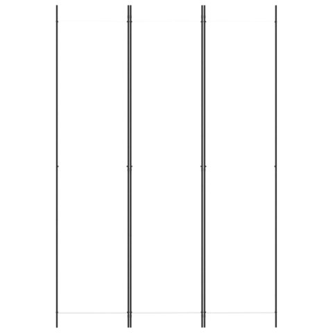 PARAWAN POKOJOWY 3-PANELOWY BIAŁY 150X220CM TKANINA