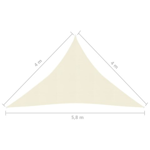 ŻAGIEL PRZECIWSŁONECZNY OGRODOWY MARKIZA TARAS 160G/M² KREMOWY 4X4X5,8M
