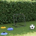 REBOUNDER DO PIŁKI NOŻNEJ REGULOWANY CZARNY 84X73X60-80CM