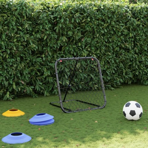 REBOUNDER DO PIŁKI NOŻNEJ REGULOWANY CZARNY 84X73X60-80CM