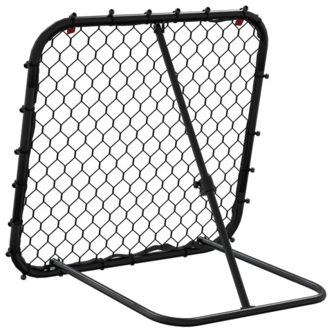REBOUNDER DO PIŁKI NOŻNEJ REGULOWANY CZARNY 84X73X60-80CM