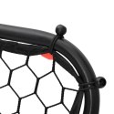 REBOUNDER DO PIŁKI NOŻNEJ REGULOWANY CZARNY 84X73X60-80CM