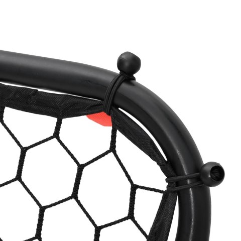 REBOUNDER DO PIŁKI NOŻNEJ REGULOWANY CZARNY 84X73X60-80CM