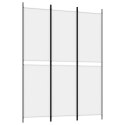 PARAWAN POKOJOWY 3-PANELOWY BIAŁY,150X200CM TKANINA
