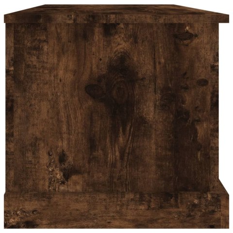 SKRZYNIA 70X40X38 CM PRZYDYMIONY DĄB KUFER BOX SCHOWEK STOLIK PRZECHOWYWANIE