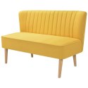 SOFA 117X55,5X77CM ŻÓŁTY MATERIAŁ