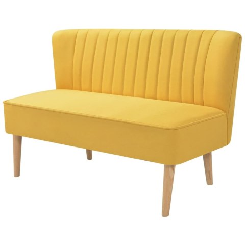 SOFA 117X55,5X77CM ŻÓŁTY MATERIAŁ