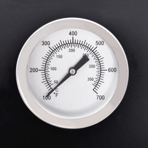 GRILL BECZKOWY Z KÓŁKAMI I PÓŁKAMI CZARNY STAL 115X85X95CM