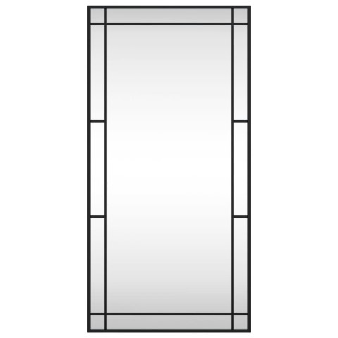 LUSTRO ŚCIENNE CZARNE 50X100CM PROSTOKĄTNE ŻELAZO