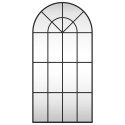 LUSTRO ŚCIENNE CZARNE 50X100CM ZAKOŃCZONE ŁUKIEM ŻELAZO