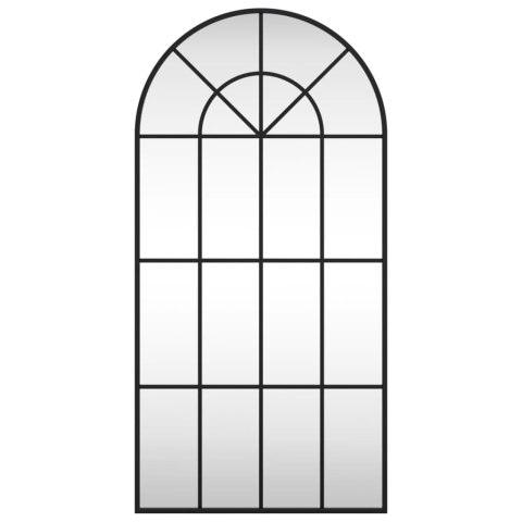 LUSTRO ŚCIENNE CZARNE 50X100CM ZAKOŃCZONE ŁUKIEM ŻELAZO