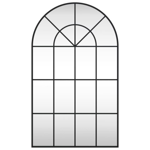 LUSTRO ŚCIENNE CZARNE 60X100CM ZAKOŃCZONE ŁUKIEM ŻELAZO