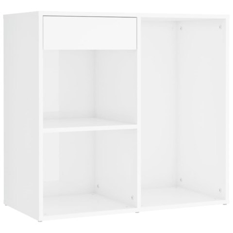 TOALETKA + TABORET OŚWIETLENIEM LED BIAŁY POŁYSK