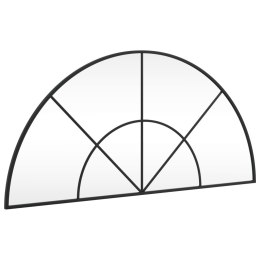 LUSTRO ŚCIENNE CZARNE 100X50CM ZAKOŃCZONE ŁUKIEM ŻELAZO