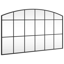 LUSTRO ŚCIENNE CZARNE 100X60CM ZAKOŃCZONE ŁUKIEM ŻELAZO