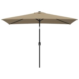 PARASOL OGRODOWY NA METALOWYM SŁUPKU 300X 200CM KOLOR TAUPE