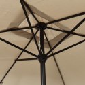 PARASOL OGRODOWY NA METALOWYM SŁUPKU 300X 200CM KOLOR TAUPE