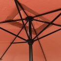 PARASOL OGRODOWY NA METALOWYM SŁUPKU 300X 200CM TERAKOTOWY