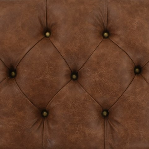 ŁAWKA ZE SCHOWKIEM LITE DREWNO I SZTUCZNA SKÓRA 80,5X41X50CM