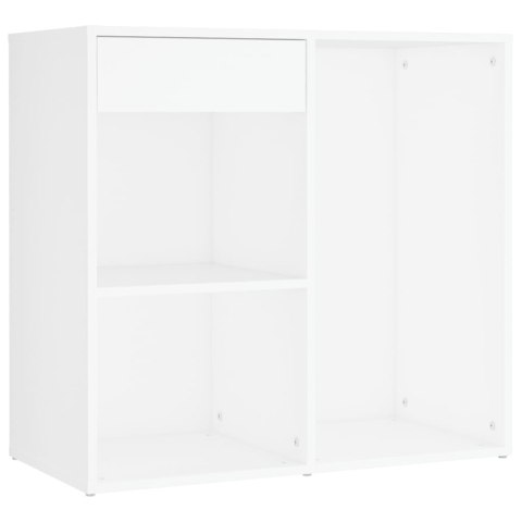 TOALETKA Z OŚWIETLENIEM LED I 2 SZAFKAMI BIAŁA