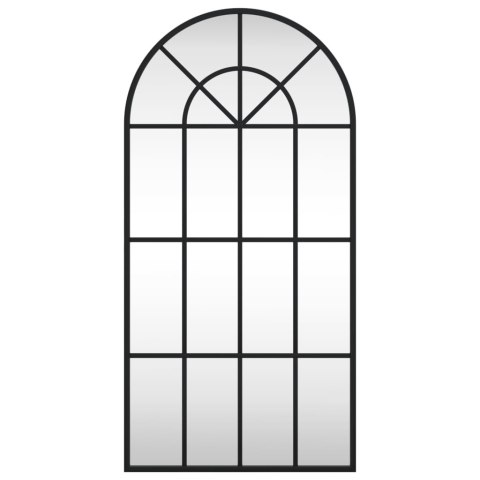 LUSTRO ŚCIENNE CZARNE 40X80CM ZAKOŃCZONE ŁUKIEM ŻELAZO