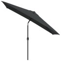 PARASOL OGRODOWY NA METALOWYM SŁUPKU 300X 200CM ANTRACYTOWY