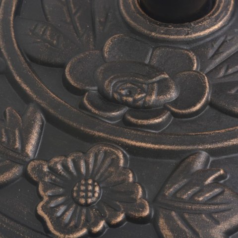 PODSTAWA POD PARASOL PÓŁOKRĄGŁA ŻYWICOWA BRĄZOWA 9KG