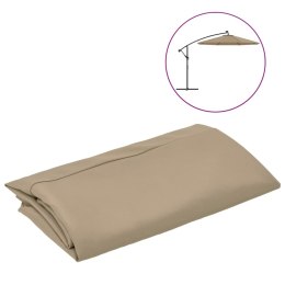 ZAMIENNE POKRYCIE PARASOLA OGRODOWEGO 8 ŻEBER 350CM TAUPE