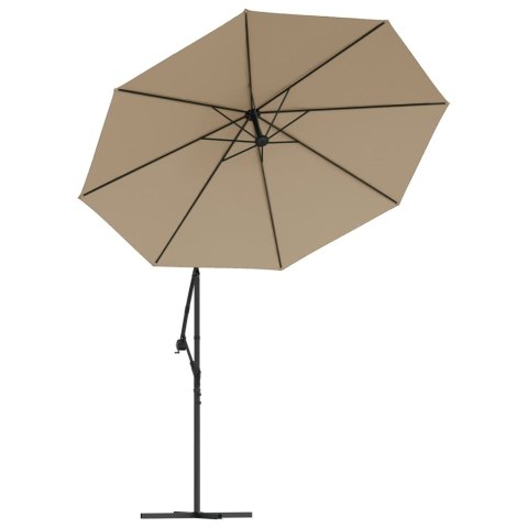 ZAMIENNE POKRYCIE PARASOLA OGRODOWEGO 8 ŻEBER 350CM TAUPE