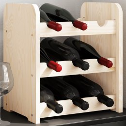 STOJAK NA WINO 33X25X37CM LITE DREWNO SOSNOWE