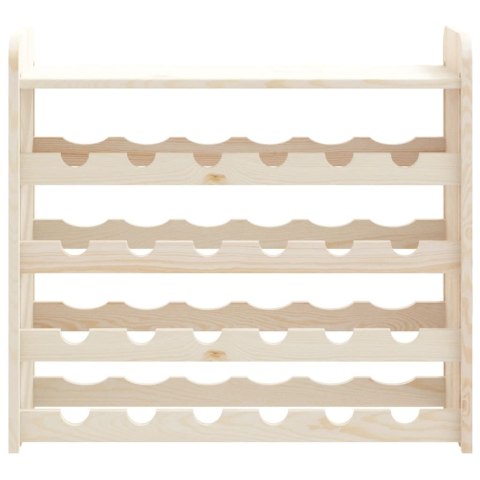 STOJAK NA WINO Z GÓRNĄ PÓŁKĄ 67,5X25X60CM DREWNO SOSNOWE