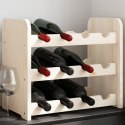 STOJAK NA WINO 43X25X37CM LITE DREWNO SOSNOWE