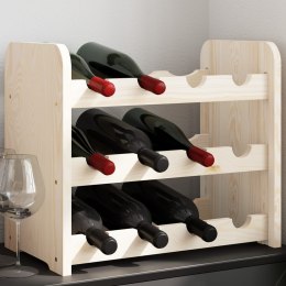 STOJAK NA WINO 43X25X37CM LITE DREWNO SOSNOWE