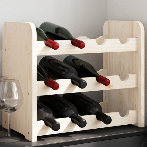 STOJAK NA WINO 43X25X37CM LITE DREWNO SOSNOWE