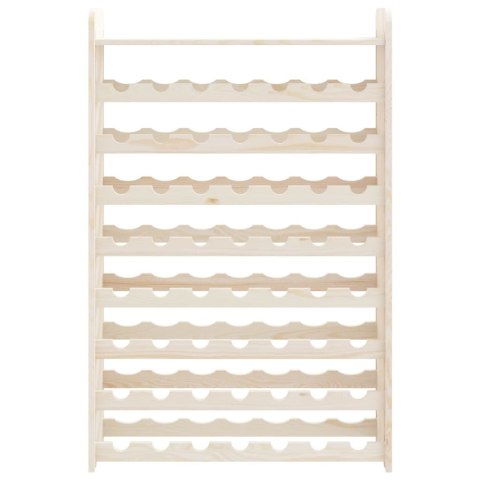 STOJAK NA WINO Z GÓRNĄ PÓŁKĄ 72,5X25X111,5CM DREWNO SOSNOWE