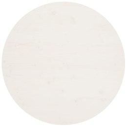 BLAT STOŁU BIAŁY Ø90X2,5CM LITE DREWNO SOSNOWE