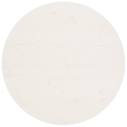BLAT STOŁU BIAŁY Ø90X2,5CM LITE DREWNO SOSNOWE