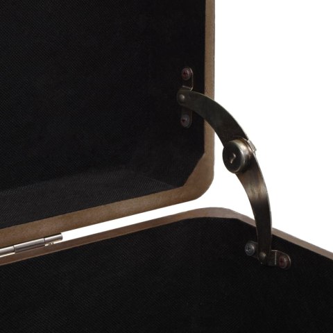 SKRZYNIA Z LITEGO DREWNA JODŁOWEGO 91X 52X 40CM BRĄZOWA