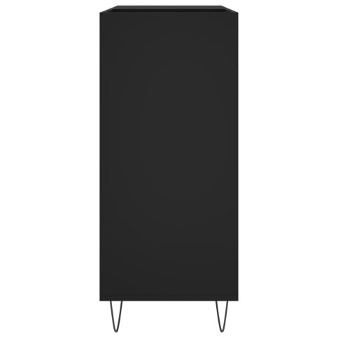 SZAFKA NA PŁYTY WINYLOWE CZARNA 84,5X38X89CM