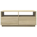 STOLIK KAWOWY Z OŚWIETLENIEM LED DĄB SONOMA 90X49X40CM