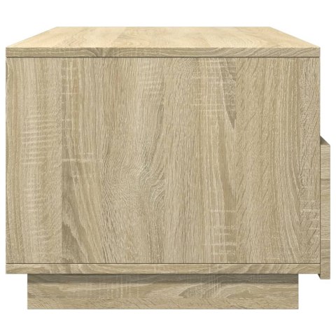 STOLIK KAWOWY Z OŚWIETLENIEM LED DĄB SONOMA 90X49X40CM