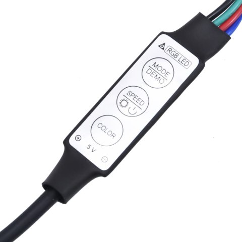 STOLIK KAWOWY Z OŚWIETLENIEM LED DĄB SONOMA 90X49X40CM