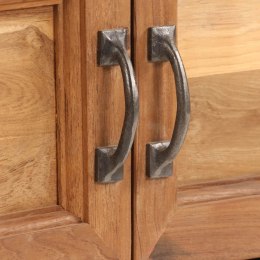 SZAFKA TV DREWNO TEKOWE Z RECYKLINGU I STAL 120X30X40CM