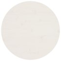 BLAT STOŁU BIAŁY Ø60X2,5CM LITE DREWNO SOSNOWE