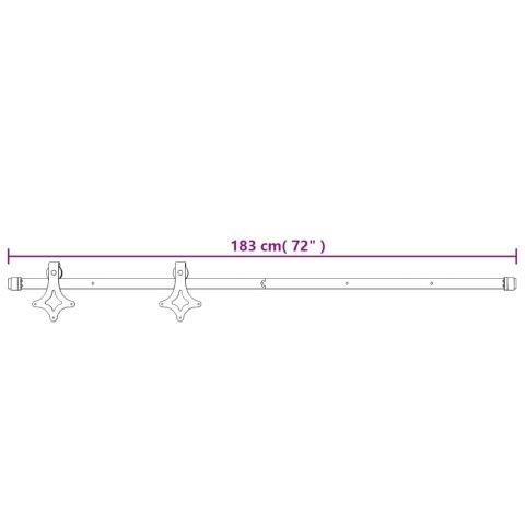 DRZWI PRZESUWNE Z OSPRZĘTEM 80X210CM LITE DREWNO SOSNOWE