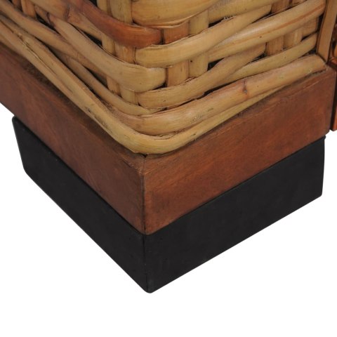 2-CZ. ZESTAW WYPOCZYNKOWY PODUSZKI BRĄZOWY NATURALNY RATTAN