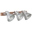 INDUSTRIALNA LAMPA ŚCIENNA SREBRNA 65X25CM E27