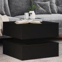 STOLIK KAWOWY Z OŚWIETLENIEM LED CZARNY 50X50X40CM