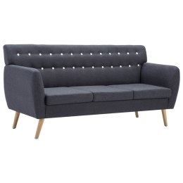 3-OSOBOWA SOFA TKANINA 172X70X82CM CIEMNOSZARA