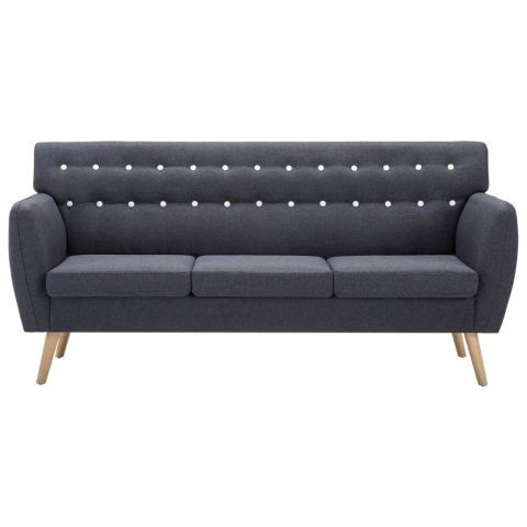 3-OSOBOWA SOFA TKANINA 172X70X82CM CIEMNOSZARA